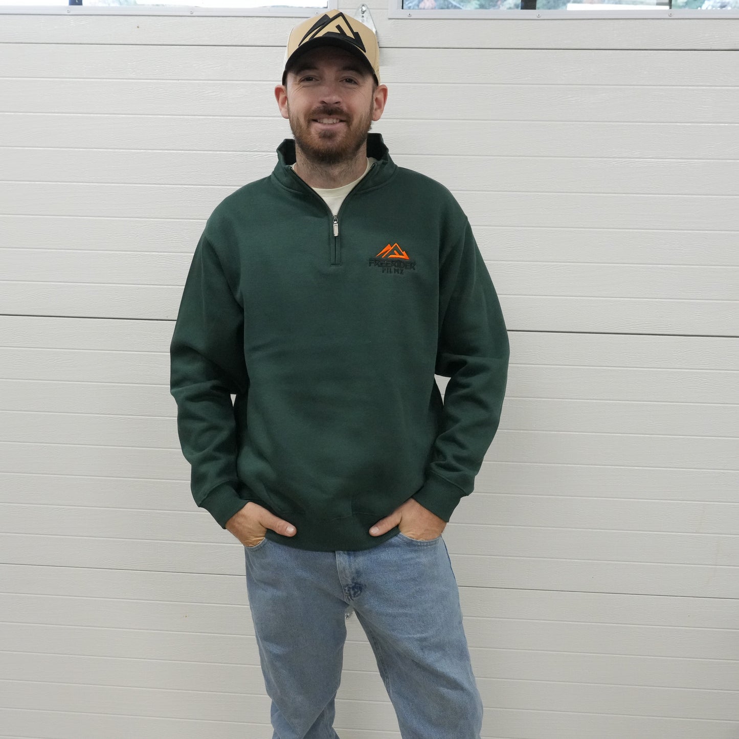Freerider Filmz 1/4 Zip Embroider