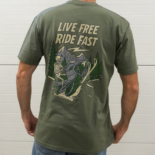 Live Free Ride Fast Tee