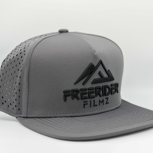 Grey Freerider Snapback - Flat Brim
