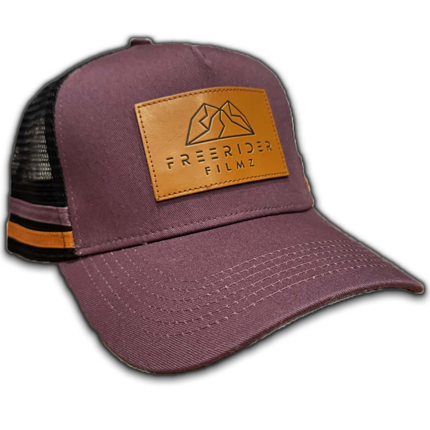 Leather Patch Maroon Snapback